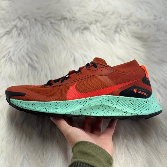Nike Other - AMPUTEE Nike Pegasus Trail 3 GTX Orange Mens Running DC8793-800(L) NEW* Sz 14